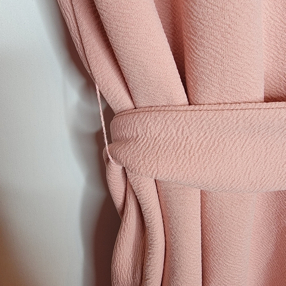 SHEIN Self Belted Dip Hem Top - Picture 11 of 15